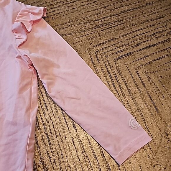 Pink long sleeve ruffle top 4-5T - Picture 3 of 10